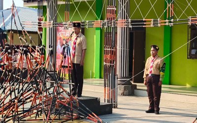 Peringati Hari Pramuka Ke-65, MAN 2 Lamongan Teguhkan Komitmen Generasi Muda Menuju Indonesia Emas 2045